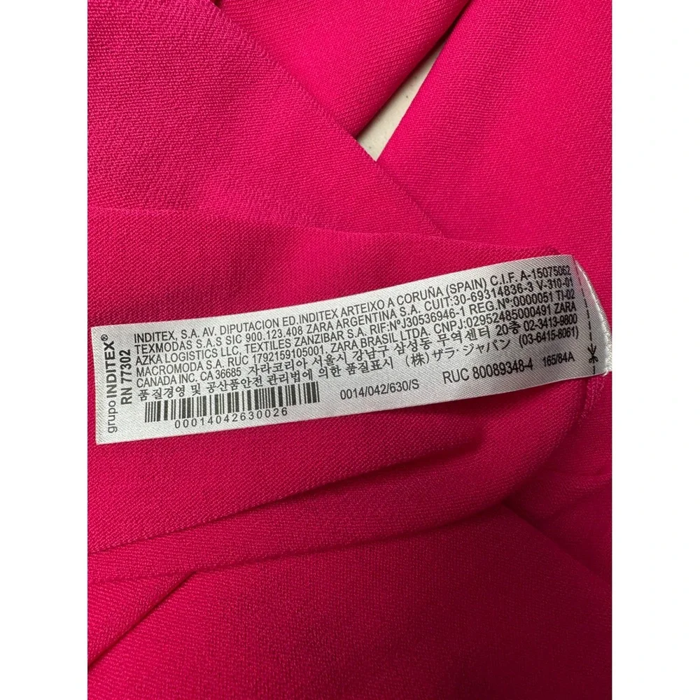 Zara Cape Maxi Dress Womens Small Pink Limited Edition Knit Column Gown NWT - Picture 14 of 14